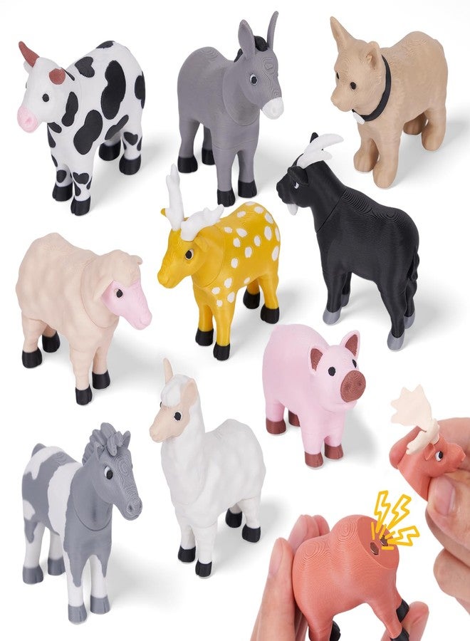 Cessfle 40 Pieces Magnetic Farm Animals Toys Play Set, 3D Printed Animals Gifts for 3-5 5-8 Year Old Kids - Image 1